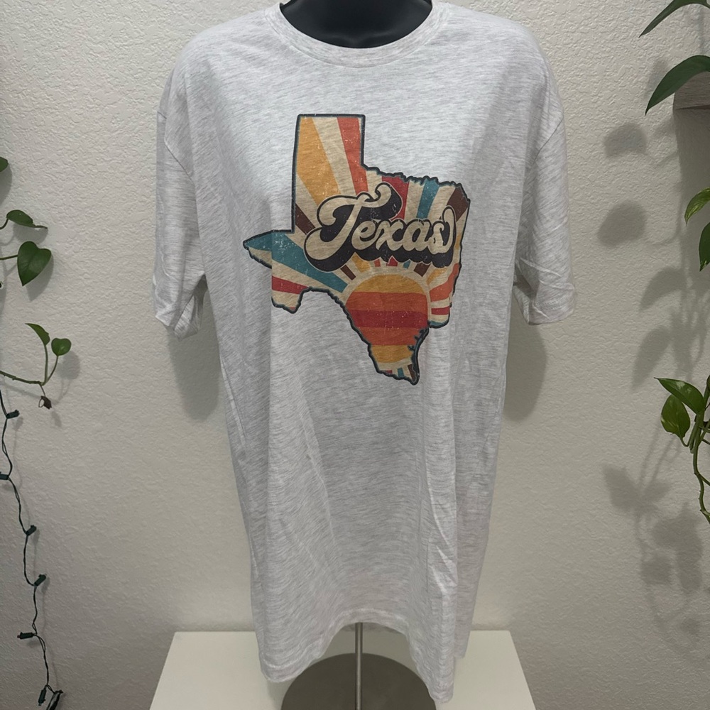 Texas Retro Graphic T Shirt Unisex Vintage Style Size L New Without Tags